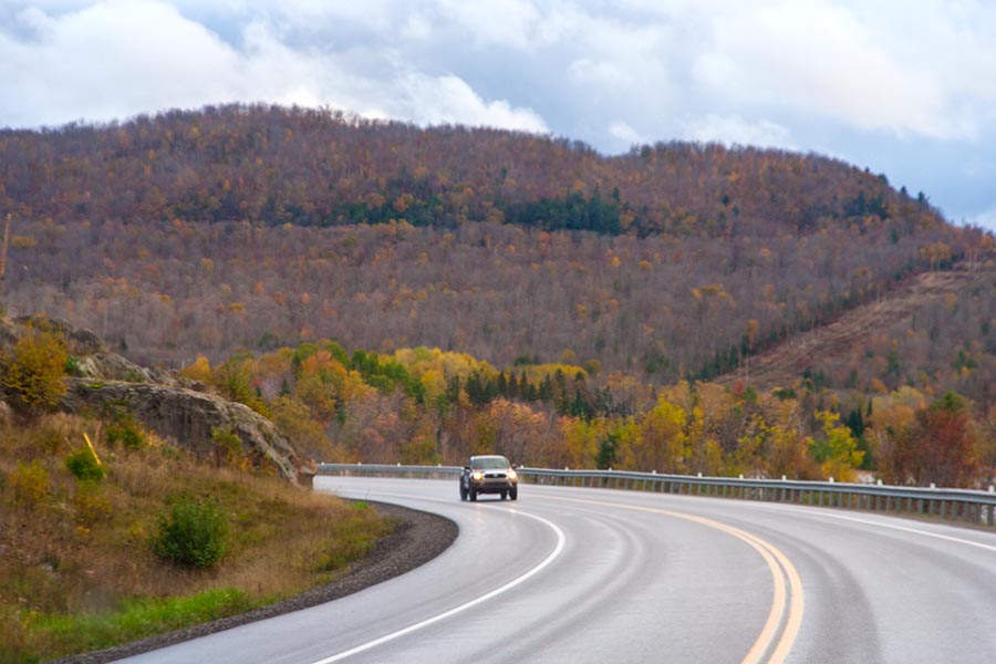 the Trans Canada Highway through Algoma